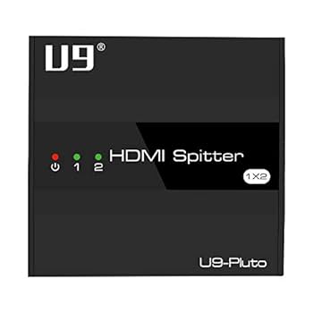 ViewHD U9 HDMI スプリッター 1入力2出力　2個 Amazon.com: U9 ViewHD 2 Port 1x2 Powered HDMI 1 in 2 Out