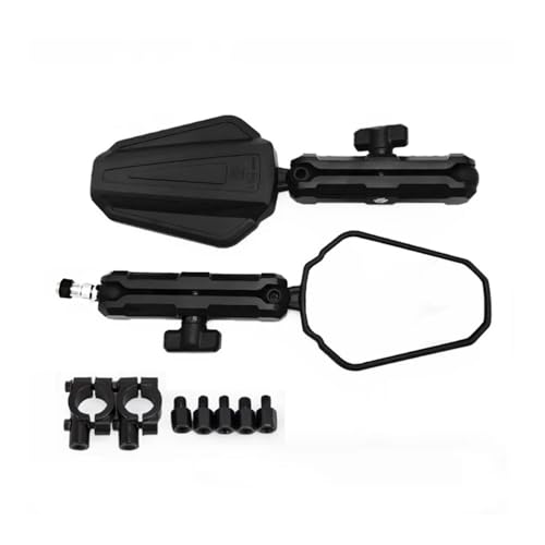 Espejos retrovisores plegables universales para moto todoterreno en color negro pack de 1 par