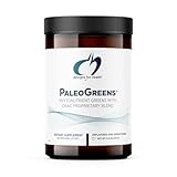 Designs for Health - PaleoGreens Powder, Unflavored Unsweetened - Organic Alkalizing Vegetables, Enzymes & Antioxidants + No Fillers + Non-GMO, 270 Grams