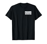 Firearms Instructor Logo On Front Large Bold Text On Back T-Shirt