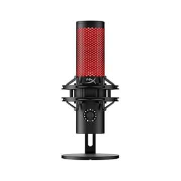 Microfone Condensador USB HyperX QuadCast 2 - Gravação em Alta Resolução para Streaming e Podcasts, com Controles Integrados, Suporte Antichoque Removível, 4 Padrões Polares, Preto (872V1AA)