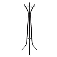 Amazon Basics Standing Metal Coat and Hat Rack - Black