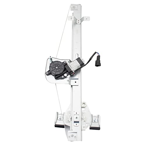 Image of TRQ Rear Passenger Side Power Window Motor and Regulator Assembly Compatible with 07-13 Chevrolet Silverado 1500 Extended Cab 07-13 Silverado 2500 HD 3500 HD