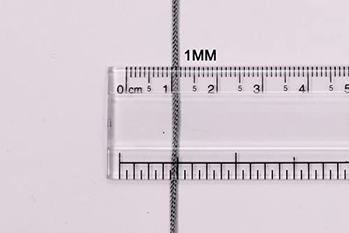 Image of 1mm Nylon Macrame Thread Cord /Dori for Art Craft & DIY Projects (100 MTR, Dark Grey)