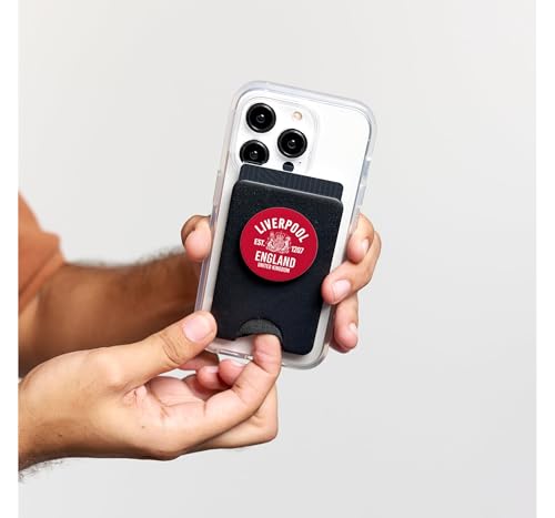 PopSockets PopWallet MagSafe Liverpool Blanco para Evitar Caídas y Olvido de Tarjetas 5