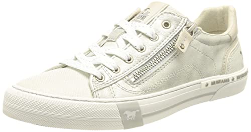 MUSTANG Dames 1353-308-21 Sneakers, zilver, 39 EU