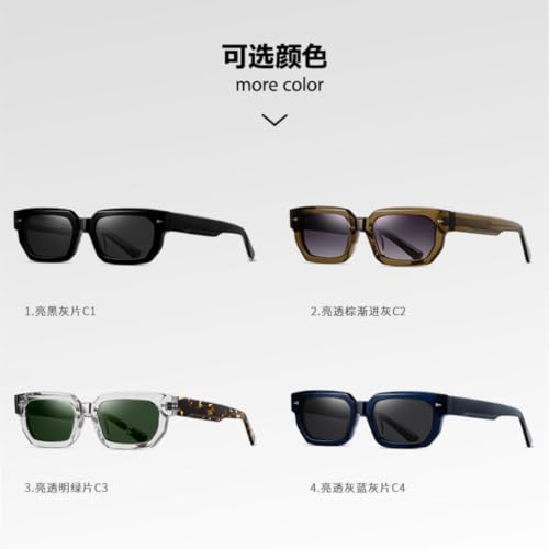 Lunettes de soleil polarisées en acétate à petite monture