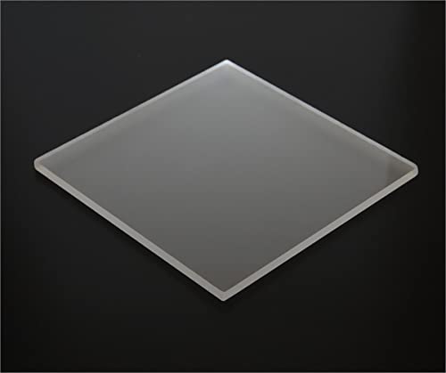 Image of 2 Pack 1 /4 inch (6mm) Frosted Matte Cast Acrylic Sheet 8 inchx12 inch Cast Plexiglass Thick AZM Displays