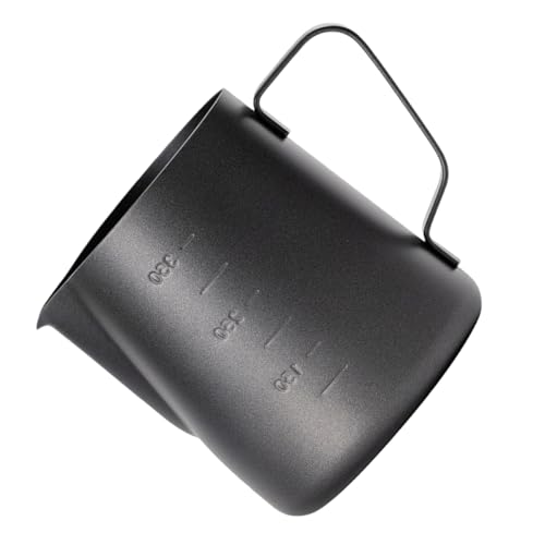 Cemaystic ���e�A�[�g�p�~���N�s�b�`���[ 350ml �_�u���X�P�[���݌v �G�X�v���b�\�X�`�[���Ή� �������t���n���h���t�� �~���N�ʖڐ���t�� �R�[�q�[�A�[�g�����g���₷���݌v (11.5X9.1CM)