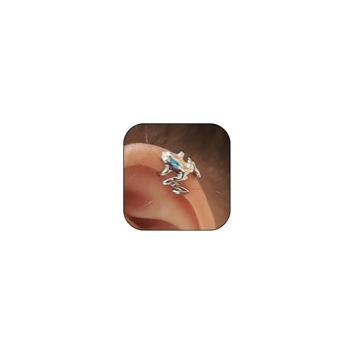 Silver Frog Earrings for Women Cute Stuff Vintage Frogs Shaped Stud Earring Funny Cute 3D Animal Earrings Whimsical Jewelry Unique Gifts for Women