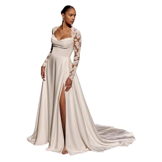 Elegant Long Sleeve Lace Wedding Dress