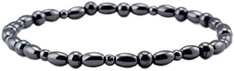 VIKI LYNN Magnetic Hematite Ankle Bracelet Anklet, 9.5″ – 2 Anklet