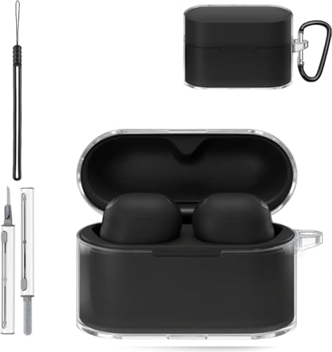 Rivulicrypta �\�j�[ WF-1000XM6 �p �P�[�X SONY wf1000xm6�Ή� �J�o�[ ���C�����X �C���[�z�� �V���R�� �P�[�X �J���r�i�t��+�X�g���b�v+�N���[�j���O�y�� �ϏՌ� �h�� �h�o �����h�~ �L�Y�h�~ �����[�d�\