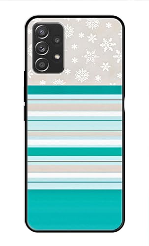Image of Metal TPU Printed Back Cover for Samsung Galaxy A52 4G (Stars and Lines) 360 Degree Protection | Camera Protection -25092024(AR)