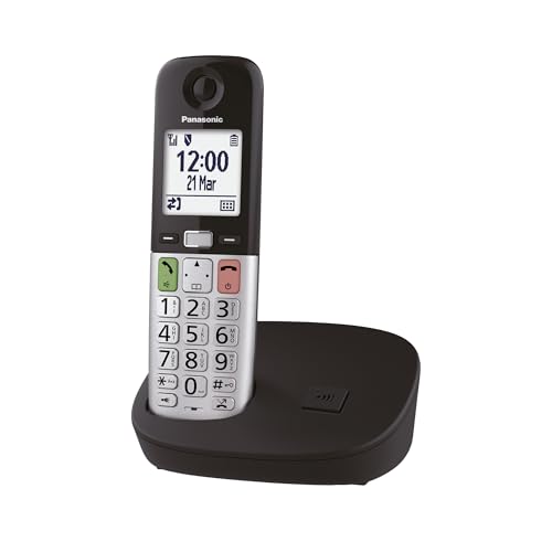 Téléphone numérique sans fil Panasonic KX-TGU410EXB avec écran LCD noir