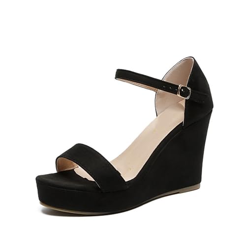 Women Shoes Platform Sandals Women Peep Toe High Wedges Heel Ankle Buckles Sandalia