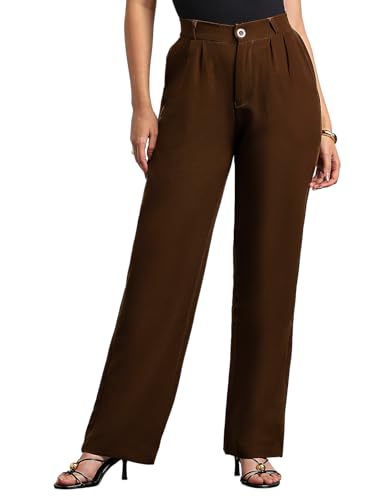 Image of Urbano Fashion Women's Loose Baggy Fit Solid Korean Pants Stretchable