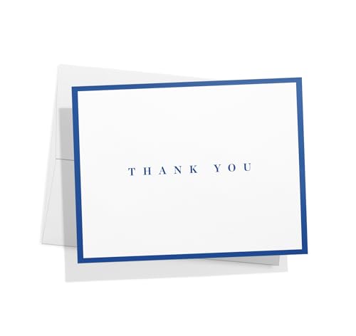 Image of Twigs Paper Simple Thank You Cards, 12 Blank Note Cards with Envelopes | Small size, gratitude & appreciation notes, minimalist design, all-occasion stationery, bulk value set