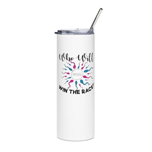 Teegarb Letter Blanket Gobelet humoristique en acier inoxydable avec inscription « Who Will Win The Race »