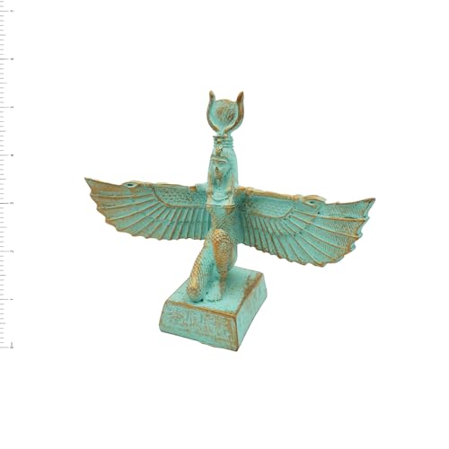Estatua de la Diosa Isis Egipcia en Patina miniatura 7