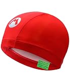 IMSPIRA Gorro Natacion Tela S Nino Fontanero Rojo Azul Gorra Piscina Unisex Entrenamiento Junior Gorros Piscina Divertidos Deporte acuatico aquagym Accesorios Waterpolo Familia Diversion