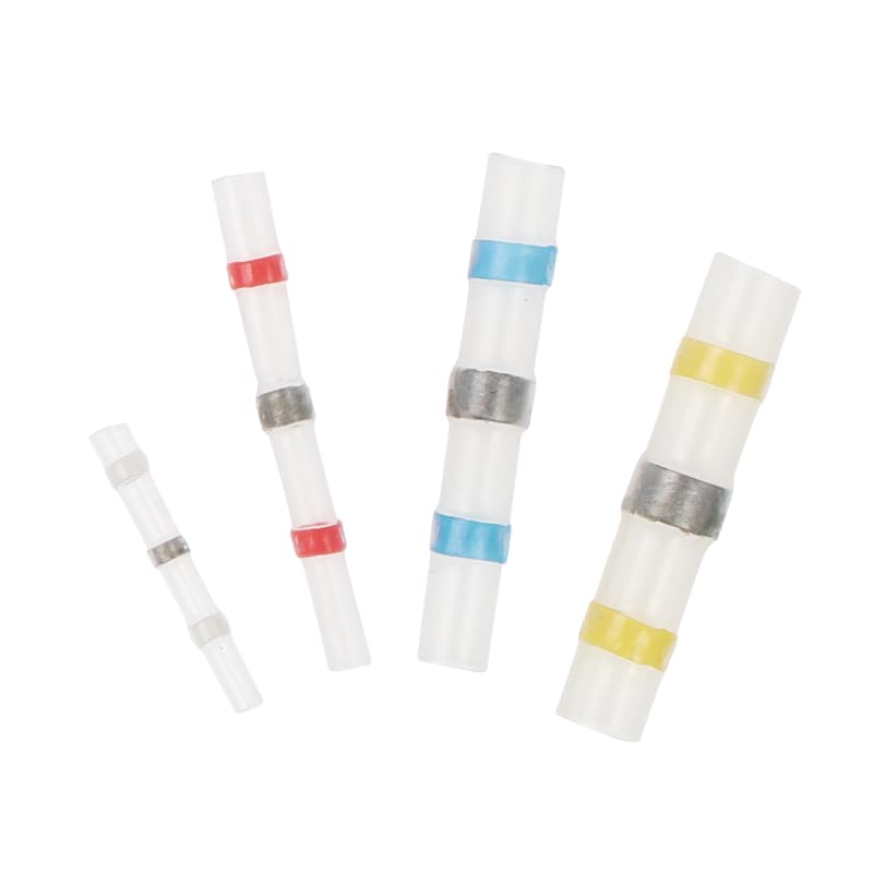 110PCS Mixed Heat Shrink Wire Connectors Sleeves Soldar Cable Electrico Waterproof Butt Terminals Crimp Connector