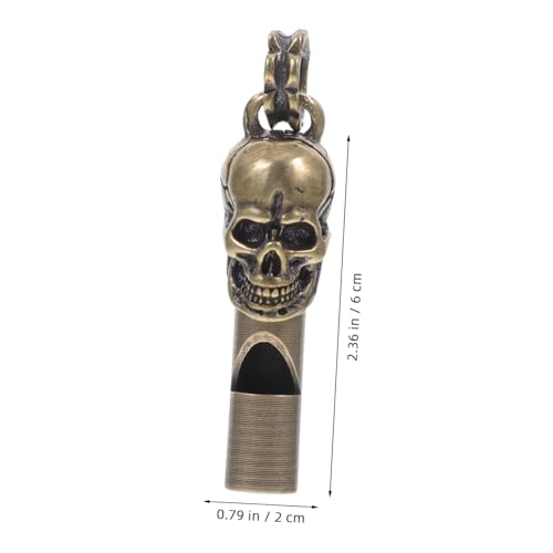 Silbato deportivo de cobre con diseño calavera miniatura 7