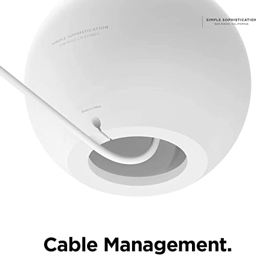 Image of Stand for MagSafe Charger, Silicone Charger Holder for MagSafe, Magnetic Wireless Charger Storage Winder Charging Base Non-slip Space-Saving (White)