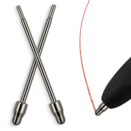 Upgraded Titanium Alloy Ball Pen Tips Compatible with Samsung Galaxy S Pen Fold Edition Stylus Pen, Metal No Wear Out Replacement Pencil Nibs fits for Galaxy Z Fold 4 / 3 Phone ,2 Pcs
