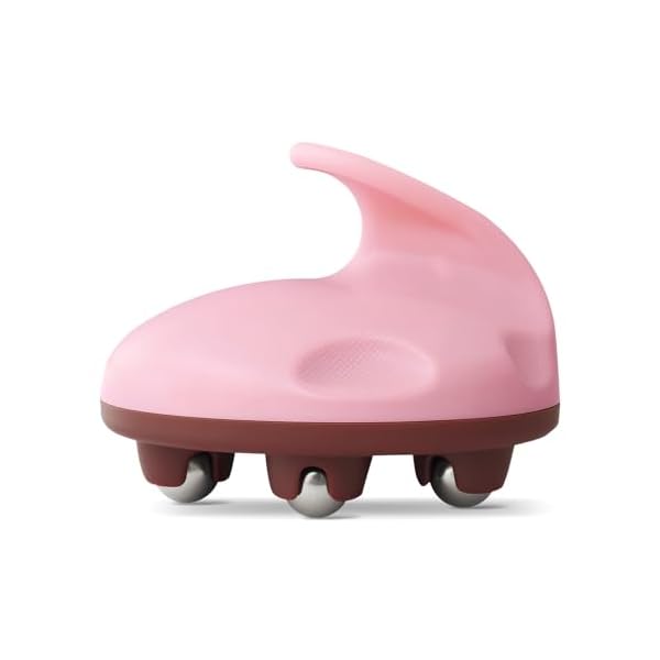 Lymphatic Massage Roller for Cellulite Remover Body Sculpting – Handheld Cellulite Massage Tool for Body Bloat Blood Circulation Lymphatic Drainage Pink