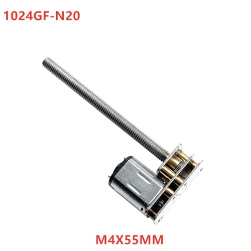 Motorreductor N20 M4 x 55 mm mini motorreductor de tornillo sin fin CC 3V 600RPM para proyectos 2
