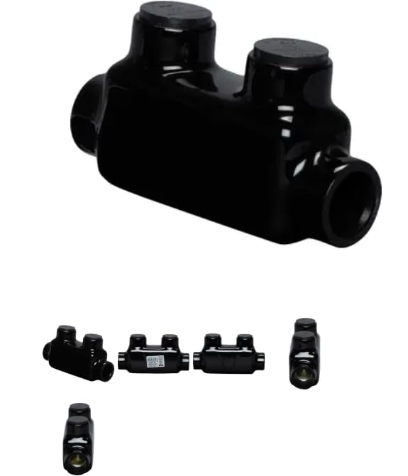 F4P ISR350 UV Black Insulated Multi-Tap Wire Connector, 350V, Plastisol Housing with Anti-Oxidation Compound, 600V Building, 1000V (1 Unit)
