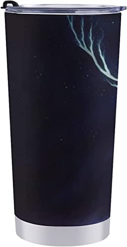 ԗpRbvAntlers Crescent Deer Fantasy Art ԗp^u[ ԗp|bg  ԃJbv }OJbv ԗpPg ۉۗ XeX _CNg^Cv R[q[Jbv J[pi t^t 600ml Ԓ