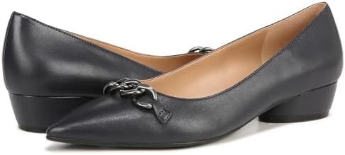 Naturalizer Womens Becca Pointed Toe Low Heel Flats Navy Blue Leather 7.5 M | Image 3