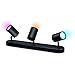 Produktbild click-licht.de Ihr Lichtstudio Strahler, Spots & Aufbaustrahler WiZ LED Wand- und Deckenspot RGBW in Schwarz 3x 5W 1035lm Kunststoff Esszimmer Küche | 3-flammig