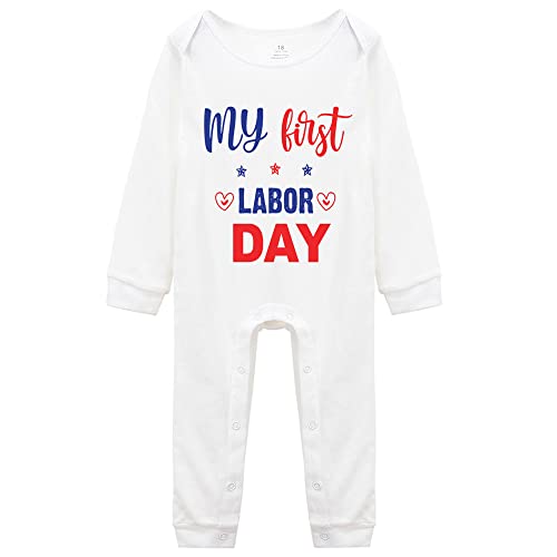 My First Labor Day Baby Bodysuit Unisex Bodysuits
