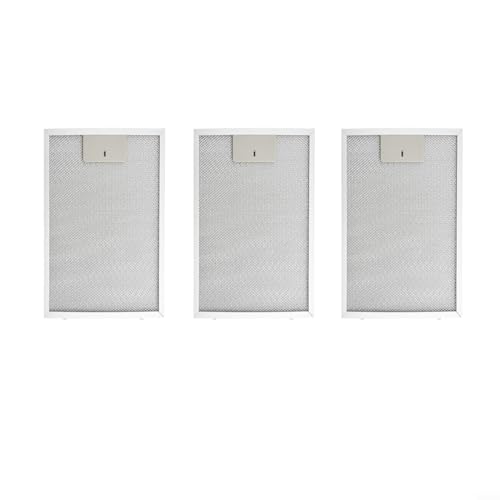 FUBESK Filtro antigrasso in metallo per cappa da cucina, in acciaio , 300 x 240 mm, 5 strati di grasso alluminato (3 pezzi)