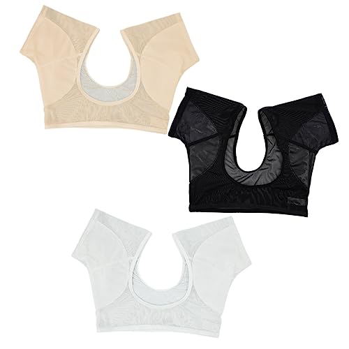 COLLBATH Underarm Sweat Pad Vest 3 Pack Breathable Washable Vest for Summer Workout Fitness