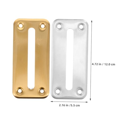 2 piezas de ranura para caja de monedas de acero inoxidable miniatura 6