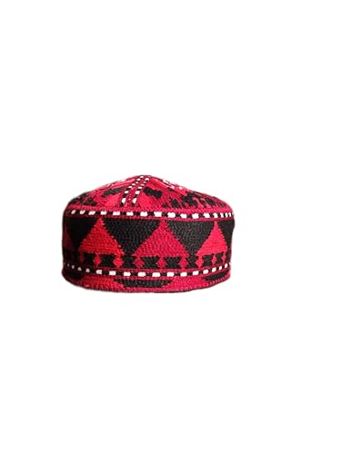 Handmade Afghan Embroidered Cap – Boys & Men – Unique Artisan Craft –Multicolored – Multiple Sizes2
