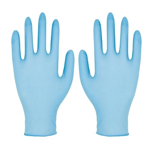 Guantes de nitrilo Multiusos 200 Piezas, adecuados for Limpieza, procesamiento, fabricación precisión y peluquería del hogar(M)