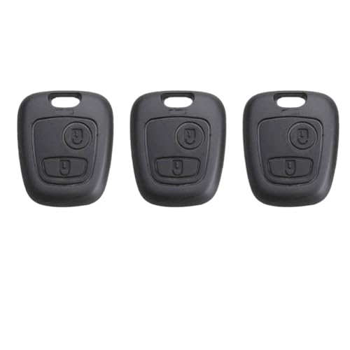 Coque de clé pour Peugeot et Citroën 2 boutons boîtier de remplacement x3