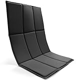 EASPEARL Back Pad & Seat Cushion for Massage Chair | Foam Cushion | Nylon Fabric | One Size Fits All |（Black）