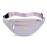 HMCEY Riñonera Mujer Hombre,Bolsa Cintura Viaje,Fanny Pack Waist,Belt Bag Bum,Riñonera Deportiva de Pecho Ajustable,Bolsos Bandolera Cruzados,Bolso de Hombro para Compras, Trabajo, Compras - Morado