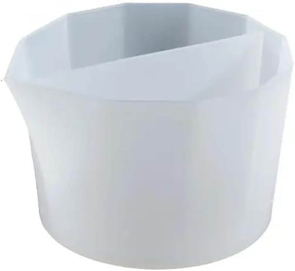 1Pcs Split Cup for Paint Pouring, Reusable Silicone Mixing Cups, DIY Craft Resin Molding Tool, Easy-Clean Irregular Shape Craft Tools for Beginners & Professionals Pour, Painting Supplies - 2 Grids
