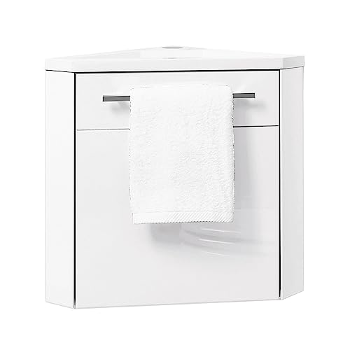 ONDEE - NINO Lavabo esquinero -53cm - BLANCO - lacado - Entregado en kit