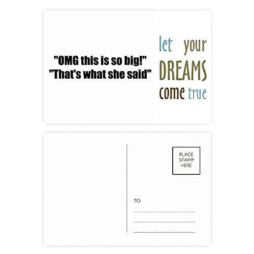 Tarjetas de agradecimiento "So Big Dream Come True" para celebrar metas y sueños cumplidos