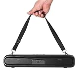Portable Wireless Bluetooth Speaker with Carrying Strap, Rich Bass Loud Stereo Speaker with LED Light/FM Radio/USB/AUX/TF Port, Ideal for Home, Party, Travel, Outdoor