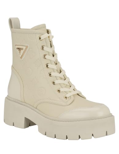 GUESS Damen Shun Springerstiefel, Elfenbein 150, 40 EU
