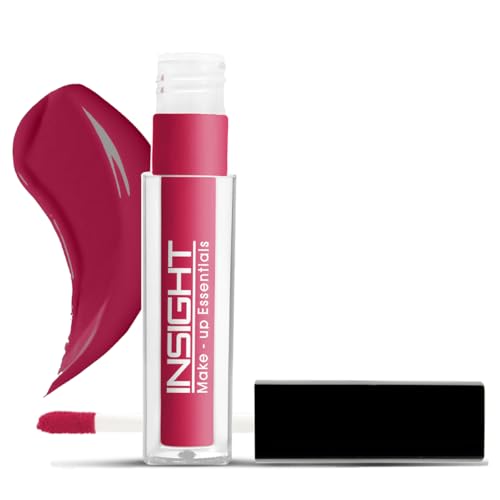 INSIGHT Non Transfer Lip Color – Sugar Plum| Waterproof| Matte Finish| Transfer & Smudge Proof| Lightweight| 12 Hr Wear| Highly Pigmented 4 ml